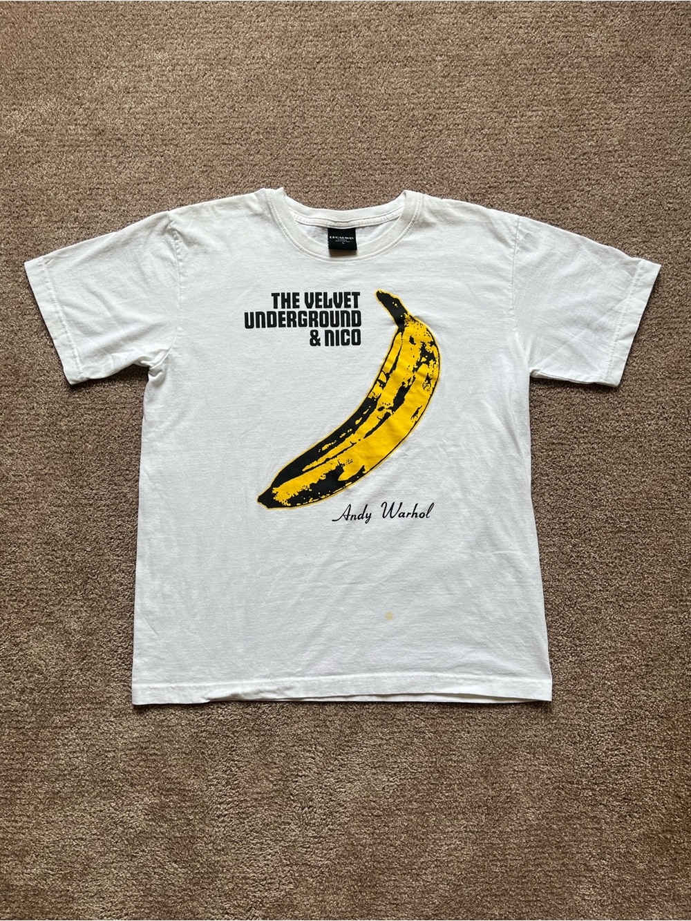 VTG 00’s / Y2K The Velvet Underground & Nico Andy Warhol Banana Print Band Tee